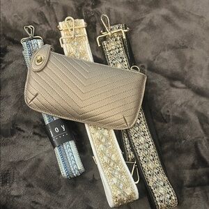 Joy Susan Metallic and Patterned Women's Belt Set